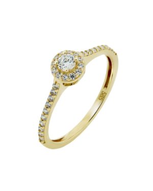 Χρυσό Δαχτυλίδι Ροζέτα Κ14 (054216)
