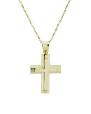 Χρυσός Ανδρικός Σταυρός Κ14 (076296)
