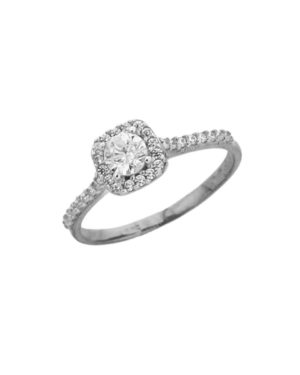 Λευκόχρυσο Δαχτυλίδι Ροζέτα Κ9 (096368)
