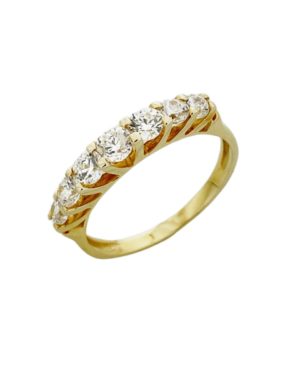 Χρυσό Μισόβερο Δαχτυλίδι Κ14 (098709)