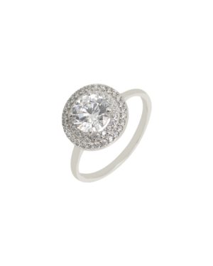 Λευκόχρυσο Δαχτυλίδι Ροζέτα Κ9 (088667)