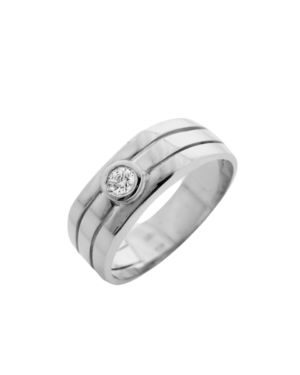 Λευκόχρυσο Ανδρικό Δαχτυλίδι Κ14 (081104)