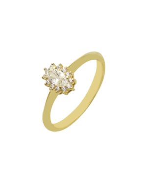 Χρυσό Δαχτυλίδι Ροζέτα Κ14 (088725)