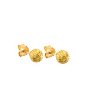 Χρυσά Σκουλαρίκια Μπίλιες Κ14 (051670)