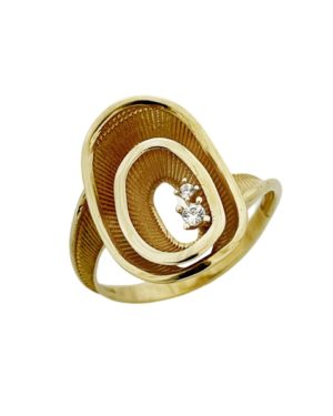 Χρυσό Δαχτυλίδι με Ζιργκόν Κ14 (093241)