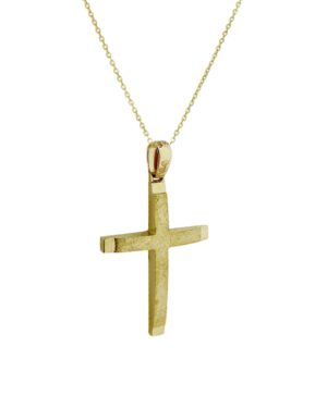 Χρυσός Ανδρικός Σταυρός Κ14 (094774)