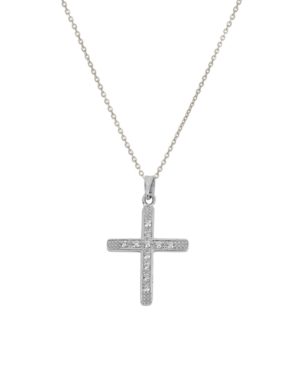 Λευκόχρυσος Γυναικείος Σταυρός Κ9 (061185)