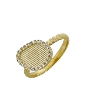 Χρυσό Δαχτυλίδι με Ζιργκόν Κ14 (090239)