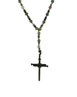 Ανδρικό Κολιέ με Σταυρό από Ανοξείδωτο Ατσάλι Chrysostomos (CHRNCL410)