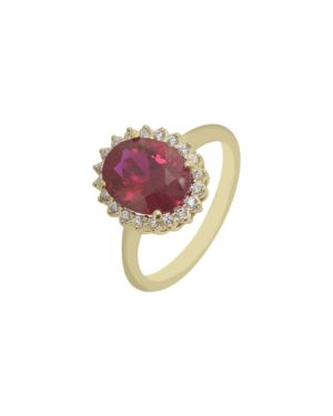 Χρυσό Δαχτυλίδι Ροζέτα Κ14 (073483)