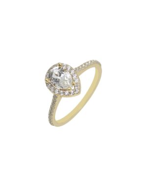 Χρυσό Δαχτυλίδι Ροζέτα Κ9 (079356)