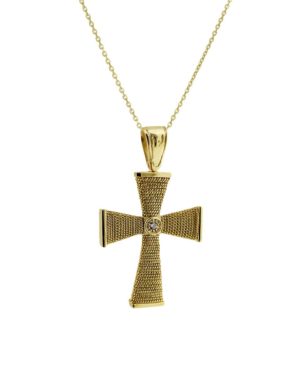 Χρυσός Γυναικείος Σταυρός Κ14 (090832)