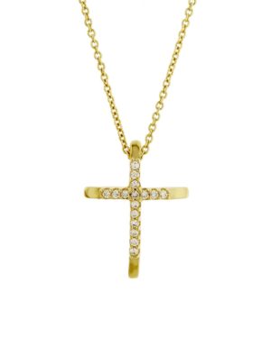 Χρυσός Γυναικείος Σταυρός Κ14 (063845)