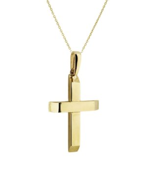 Χρυσός Ανδρικός Σταυρός Κ14 (095332)