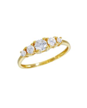Χρυσό Μισόβερο Δαχτυλίδι Κ14 (102900)