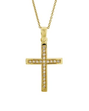 Χρυσός Γυναικείος Σταυρός Κ14 (063842)