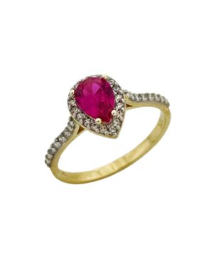 Χρυσό Δαχτυλίδι Ροζέτα Κ14 (102668)