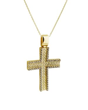 Χρυσός Γυναικείος Σταυρός Κ14 (098564)