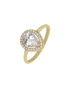 Χρυσό Δαχτυλίδι Ροζέτα Κ14 (078193)