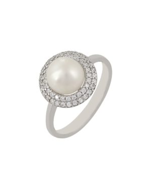 Λευκόχρυσο Δαχτυλίδι Ροζέτα Κ9 (061146)