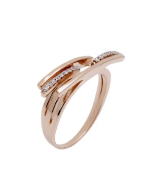 Ροζ Χρυσό Δαχτυλίδι με Ζιργκόν Κ14 (047180)