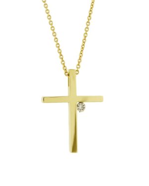 Χρυσός Γυναικείος Σταυρός Κ14 (068264)