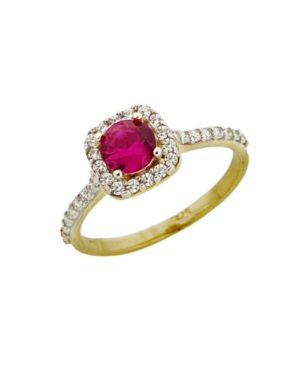 Χρυσό Δαχτυλίδι Ροζέτα Κ9 (096416)