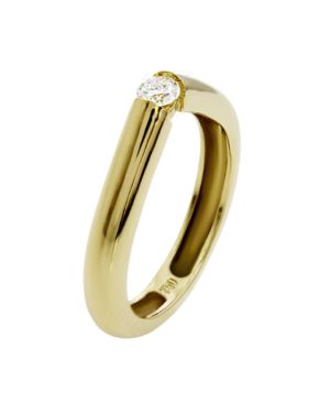 Χρυσό Μονόπετρο Δαχτυλίδι με Διαμάντι Κ18 (049541)