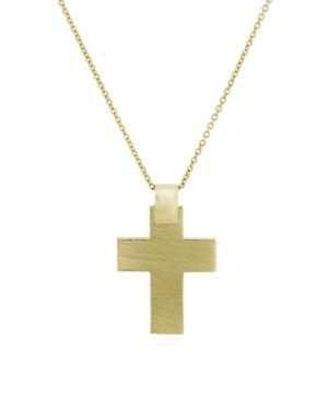 Χρυσός Ανδρικός Σταυρός Κ14 (076319)