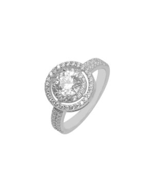 Λευκόχρυσο Δαχτυλίδι Ροζέτα Κ14 (089826)