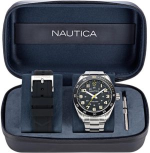 Ανδρικό Ρολόι Nautica Key Biscane 3H Box Set (NAPKBS224)