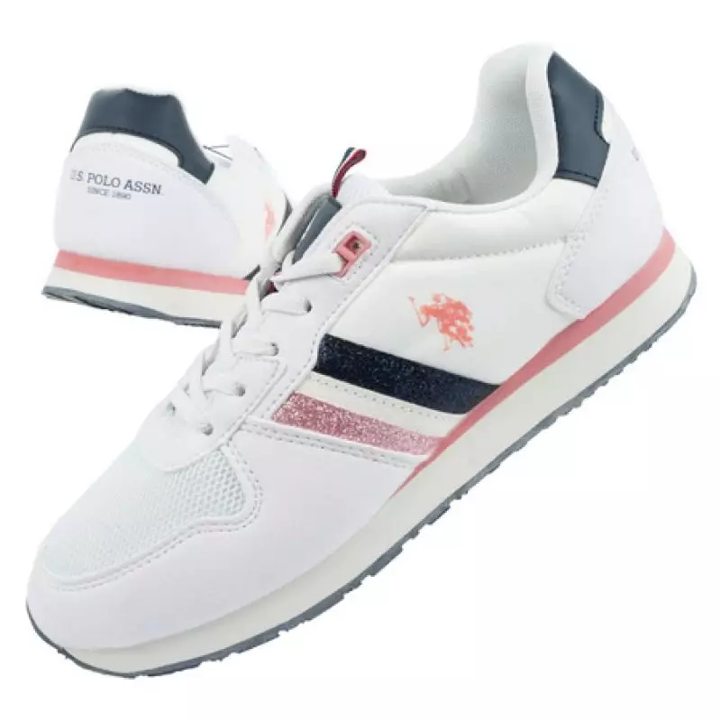 US Polo ASSN shoes. IN NOBIK003A-WHI
