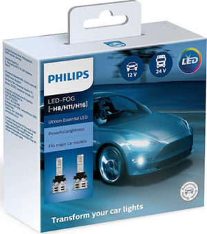 Philips H11/H16/H8 Ultinon Essential LED 12V / 24V 24W 2τμχ