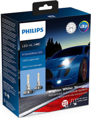 Philips H1 X-tremeVision Led +200% 12V 2τμχ