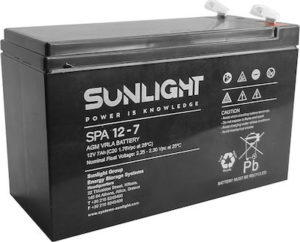 SUNLIGHT SPA 12V 7Ah VRLA Battery UPS