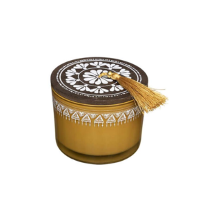 Αρωματικό κερί σε κίτρινο γυάλινο βάζο με καπάκι 11Χ8,5εκ Plastona 07.181609Α