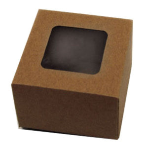 Κουτί χάρτινο με ζελατίνη για diy μπομπονιέρες 6,5Χ6,5Χ5εκ, 15τμχ.