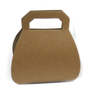 Χάρτινο κουτί σε σχήμα τσαντάκι κραφτ 5,3x3,7x7,5εκ 12τμχ.