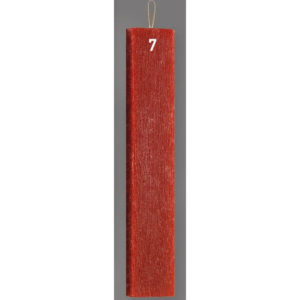 Αρωματική πασχαλινή λαμπάδα κερί πλακέ μπορντό 29εκ.