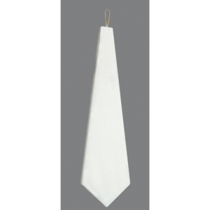 Αρωματική πασχαλινή λαμπάδα κερί πλακέ λευκό γραβάτα 27εκ.