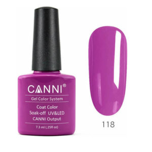 Canni Soak Off Uv/Led 118 Neon Purple - 7.3ml