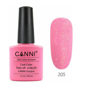 Canni Soak Off Uv/Led 205 Glitter Pink - 7.3ml
