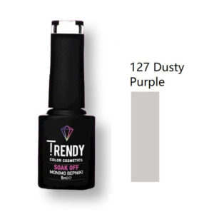 Ημιμόνιμο Βερνίκι Trendy Soak Off No127 Dusty Purple 6ml