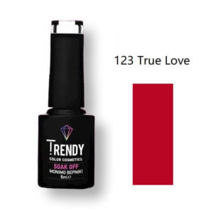 Ημιμόνιμο Βερνίκι Trendy Soak Off No123 True Love 6ml