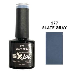 Ημιμόνιμο Βερνίκι SixLak Uv & Led Soak Off No277 Slate Gray 8ml