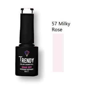 Ημιμόνιμο Βερνίκι Trendy Soak Off No57 Milky Rose 6ml