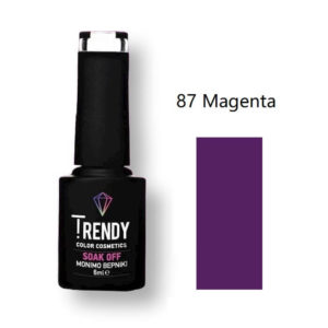 Ημιμόνιμο Βερνίκι Trendy Soak Off No87 Magenta 6ml