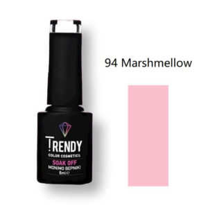 Ημιμόνιμο Βερνίκι Trendy Soak Off No94 Marshmellow 6ml