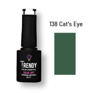 Ημιμόνιμο Βερνίκι Trendy Soak Off No138 Cat΄s Eye 6ml