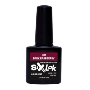 Ημιμόνιμο Βερνίκι SixLak Uv & Led Soak Off No180 Dark Rasberry 8ml